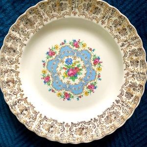 Vintage Limoges 22k Gold Lyric Dinner Plates 4